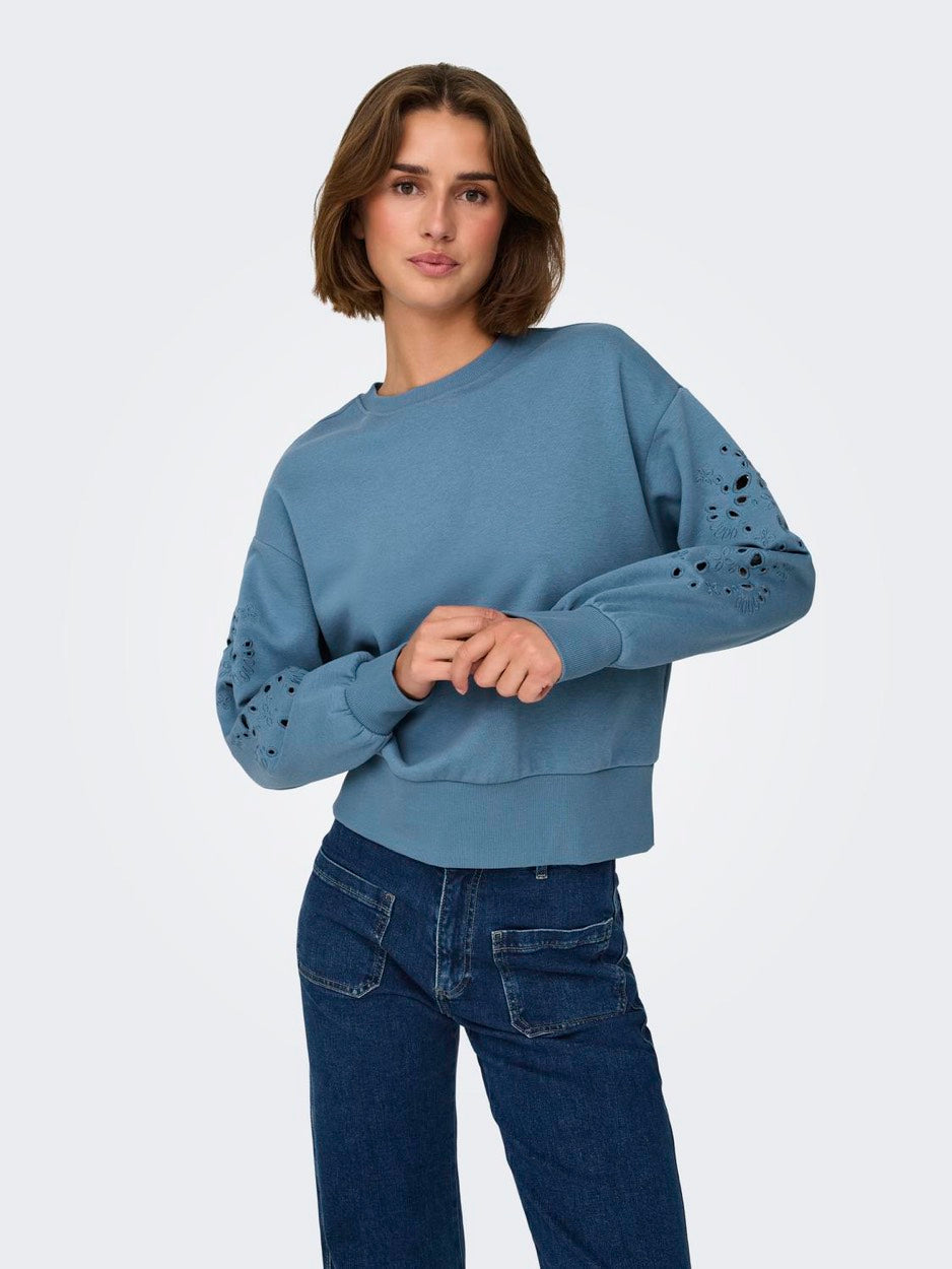 Onlwinnie L/s O-neck Swt - Rafblauw