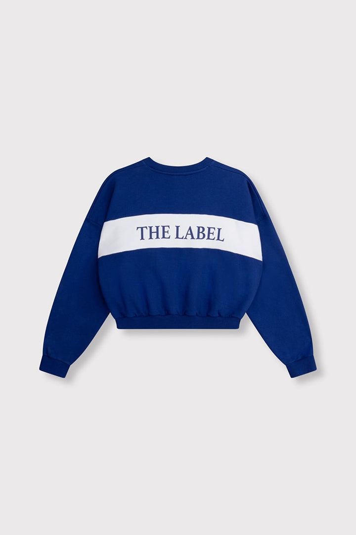 Logo Tape Sweater - Kobalt