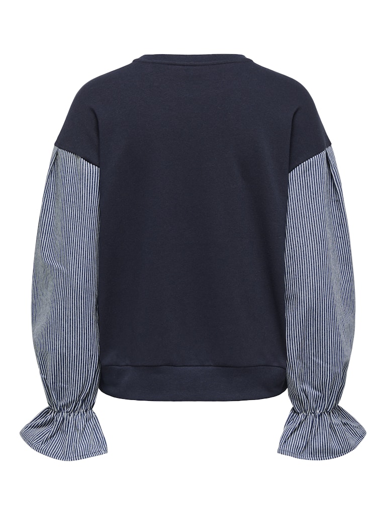 Onlnina Ls O-neck Mic Cs Sweat - Navy