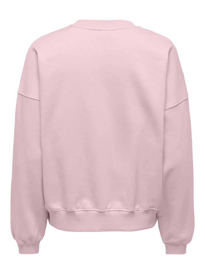 Jdymesa Life L/s O-nk Emb Sweat Jrs Noos - Fuchsia