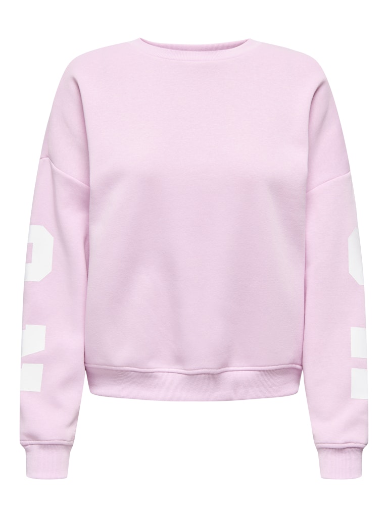 Onlsweat Ls Back/sleeve Print - Licht Roze