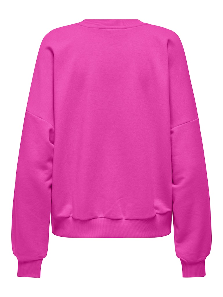 Onlminna O Neck L/s Cs Pr Swt - Neon Roze