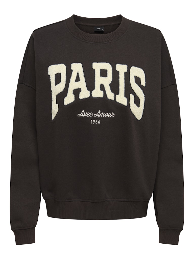 Jdymesa Life L/s O-nk Emb Sweat Jrs Noos - Bruin