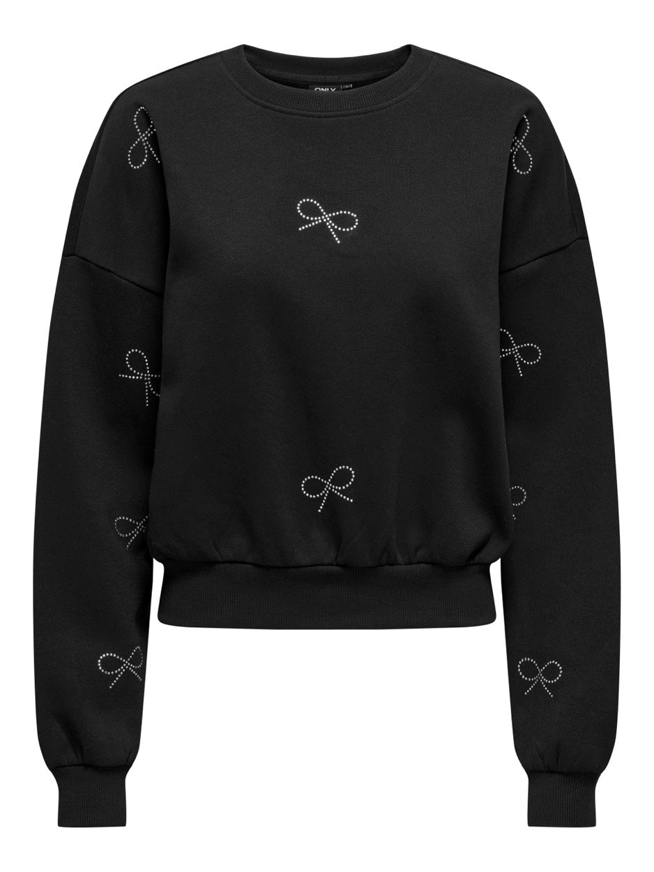 Onlberit L/s O-neck Swt - Zwart