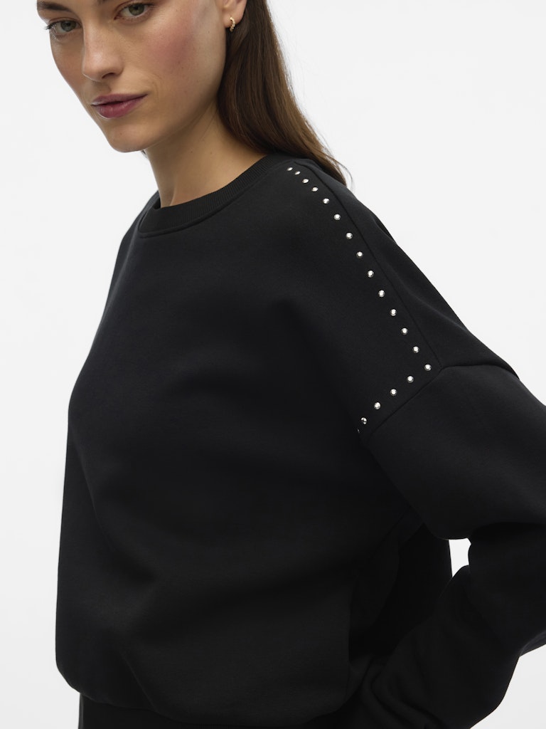 Vmlotte Trina Ls Sweat Box Ga Bf - Zwart