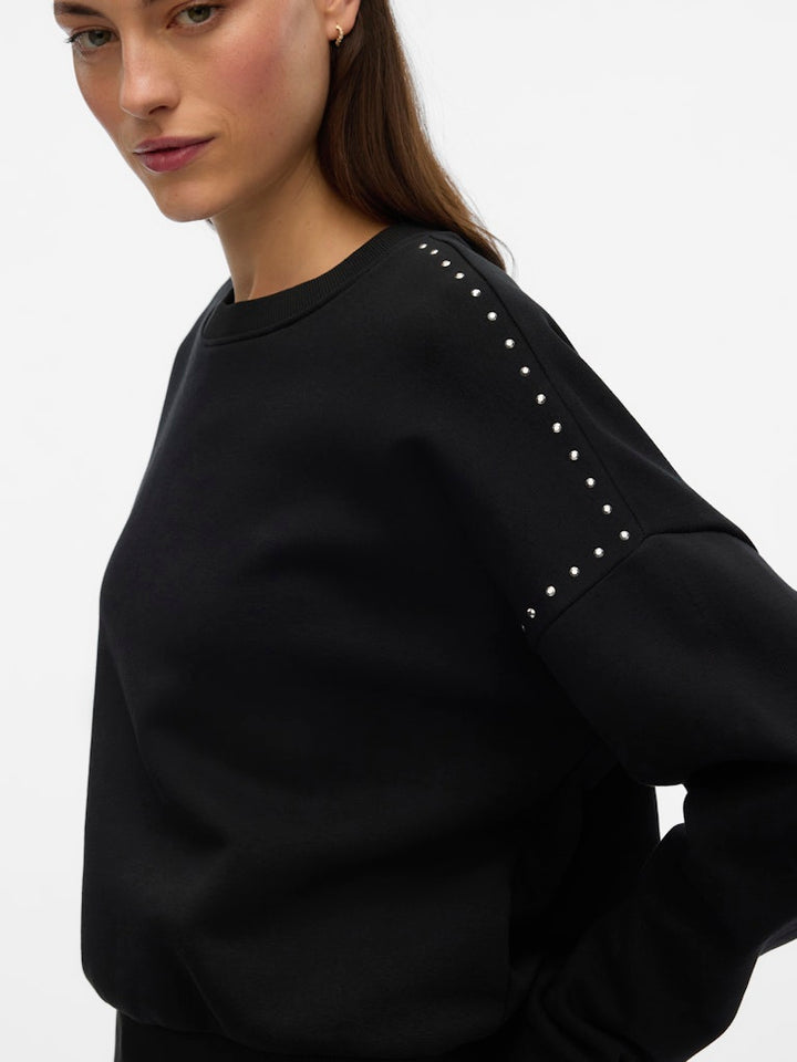 Vmlotte Trina Ls Sweat Box Ga Bf - Zwart