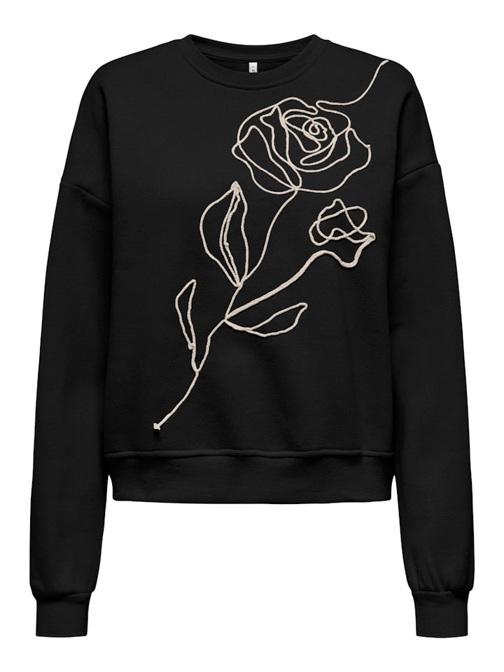 Onlelisanna O-neck Box Swt - Zwart