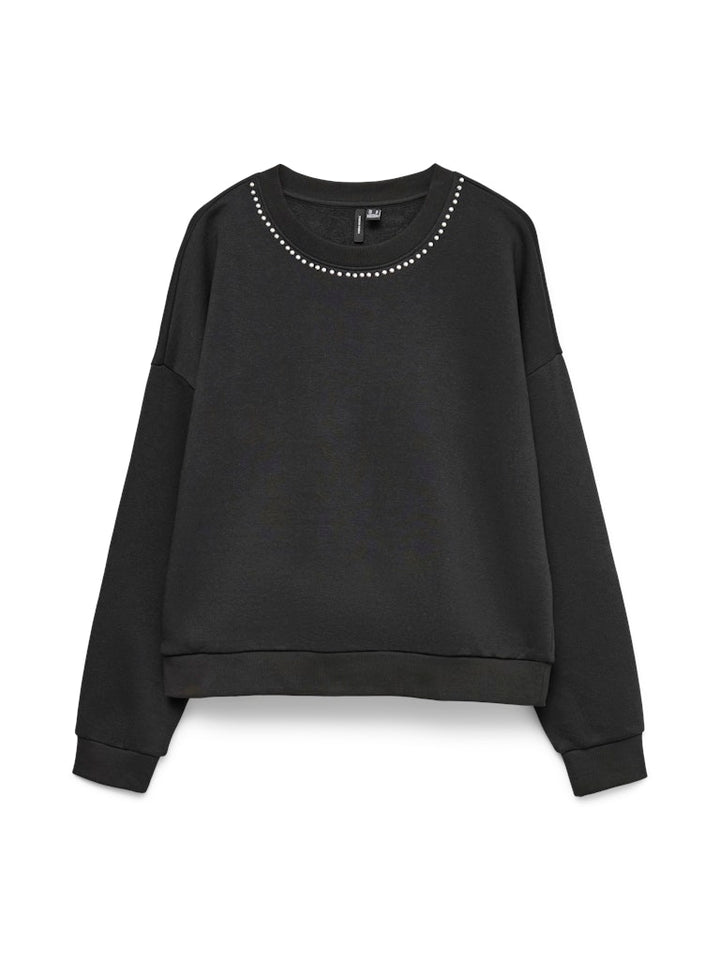 Vmlotte Trina Ls Sweat Box Ga Bf - Zwart