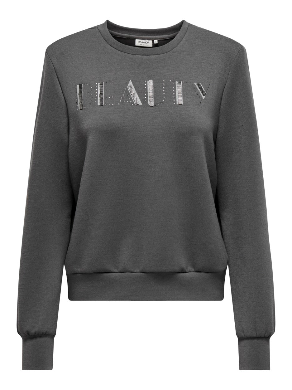 Onlmayra L/s Shine O-neck Swt - Steel