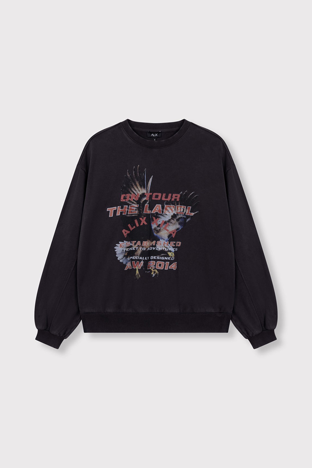 Knitted Eagle Sweater - Antraciet