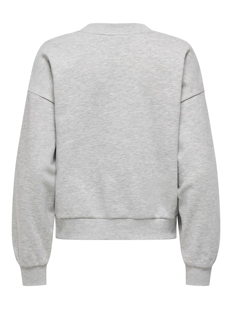 Onljo L/s Print Box Bf Swt - Grijs Melee