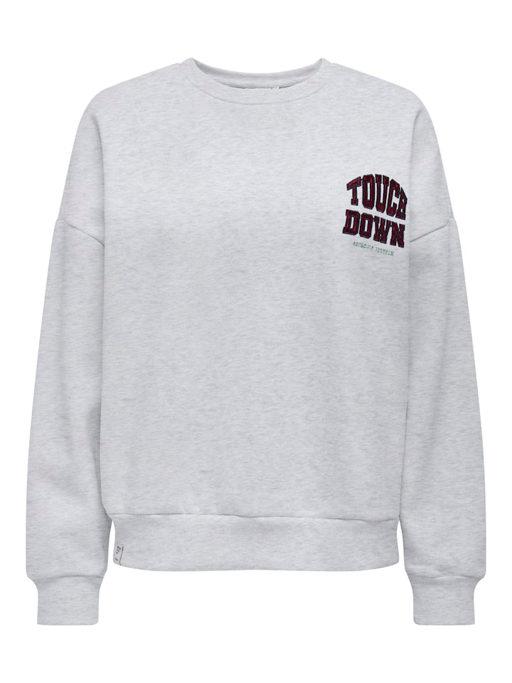 Onlrillo L/s Boxy O-neck Cs Swt - Grijs Melee