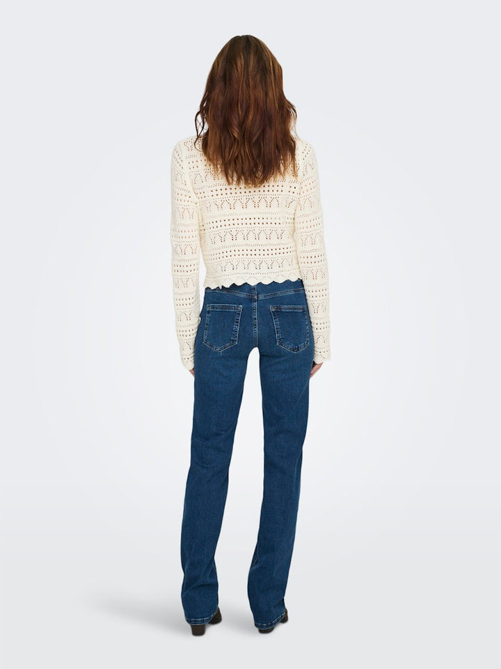 Onlelke Life Ls Pullover Knt Noos - Off-white