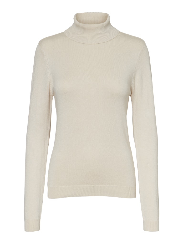 Vmglory Ls Rollneck Blouse Ga Noos - Ecru