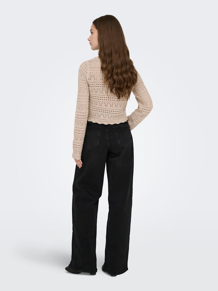 Onlelke Life Ls Pullover Knt Noos - Zand