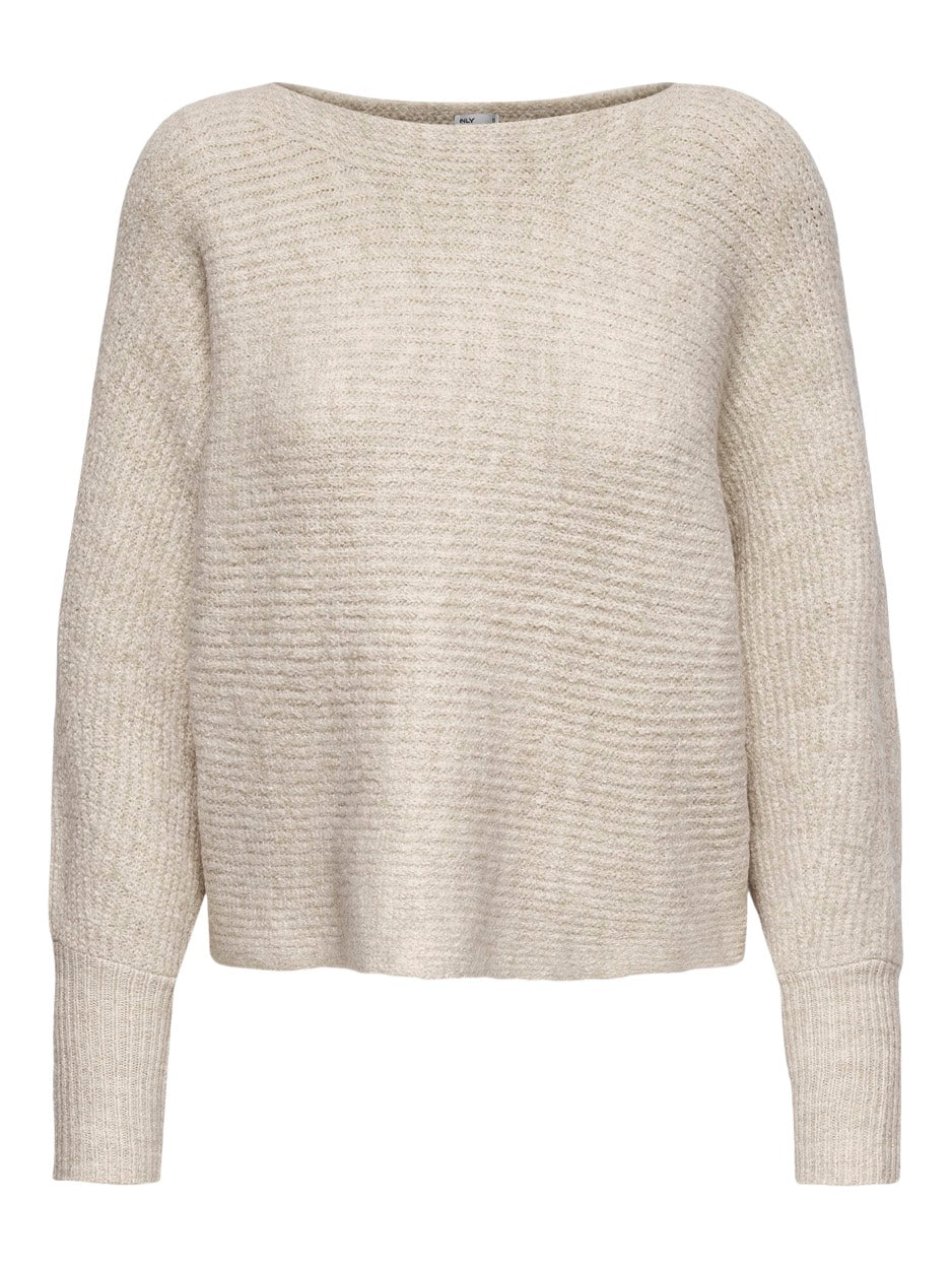 Onldaniella L/s Pullover Knt Noos - Beige