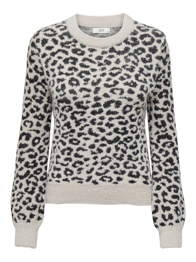 Jdylorraine Animal L/s Pullover Knt Noos - Ecru Dessin