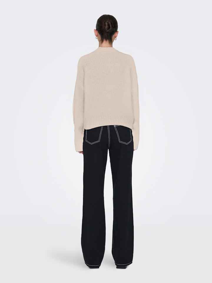 Jdykilian Flower L/s Pullover Knt - Ecru Dessin