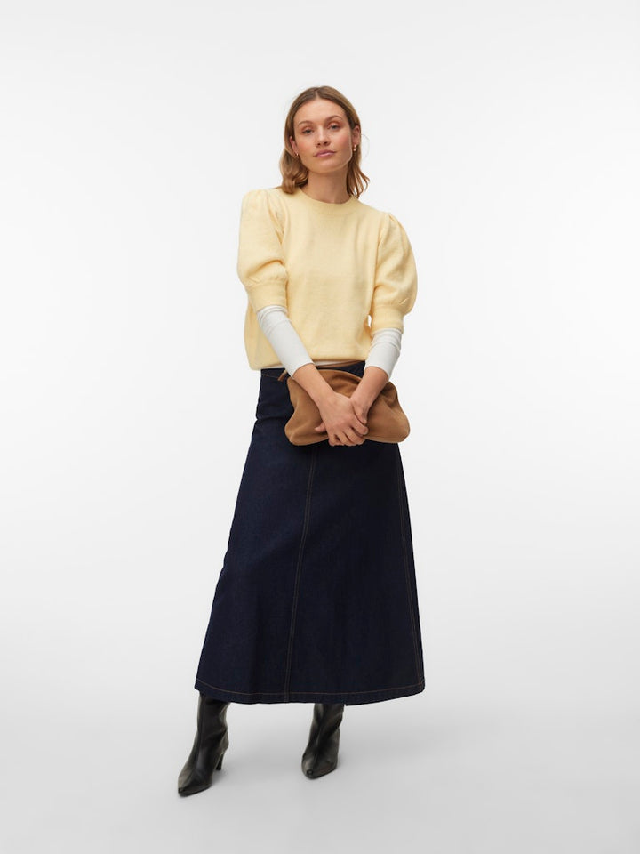 Vmdoffy 2/4 O-neck Pullover Ga Noos - Geel