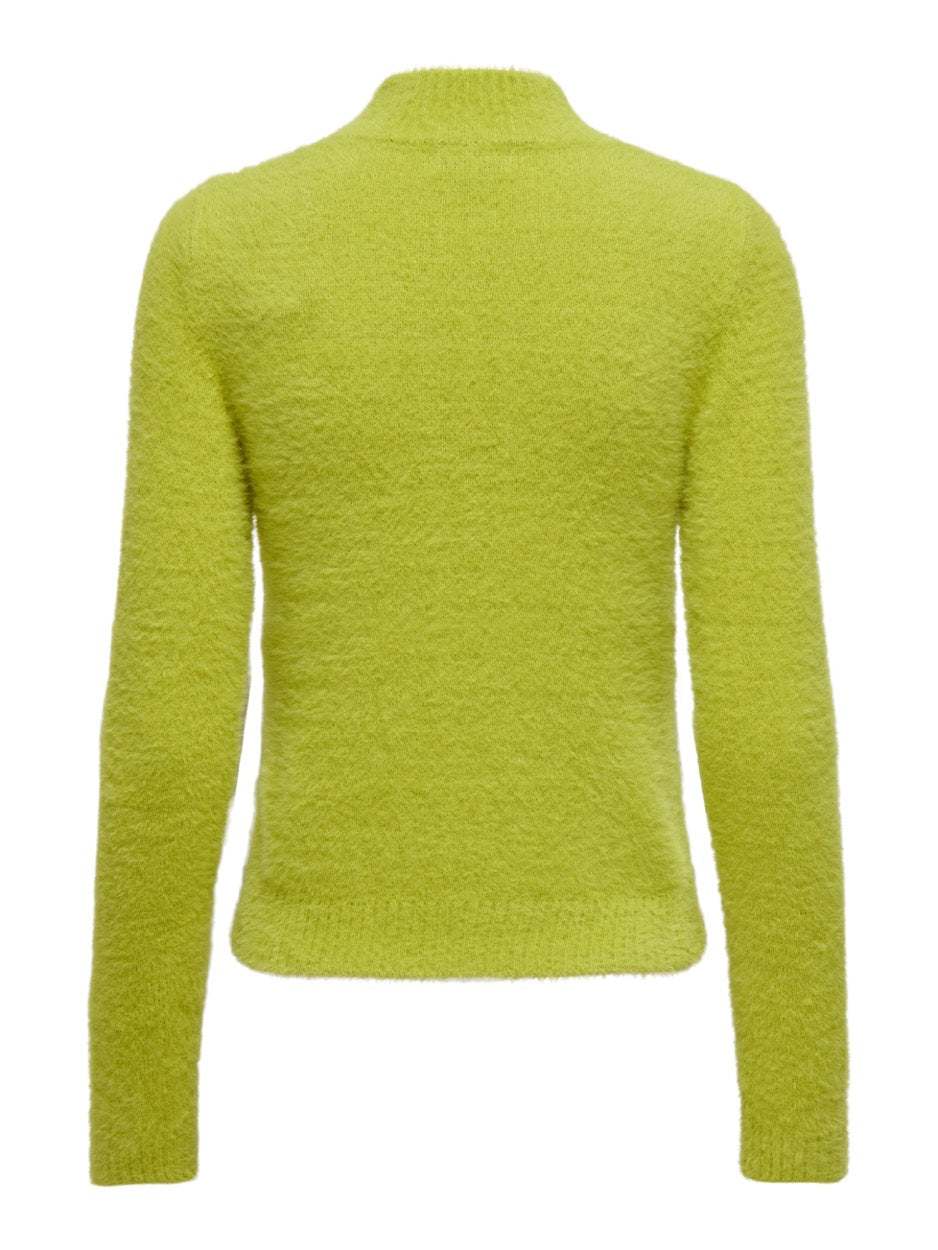 Onlpiumo Ls Highneck Cs Knt - Lime