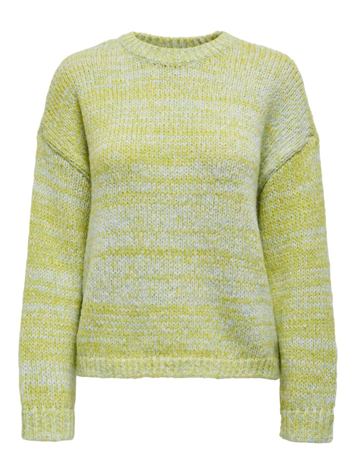 Onlalyssa Life Ls Twist O-neck Knt - Lime