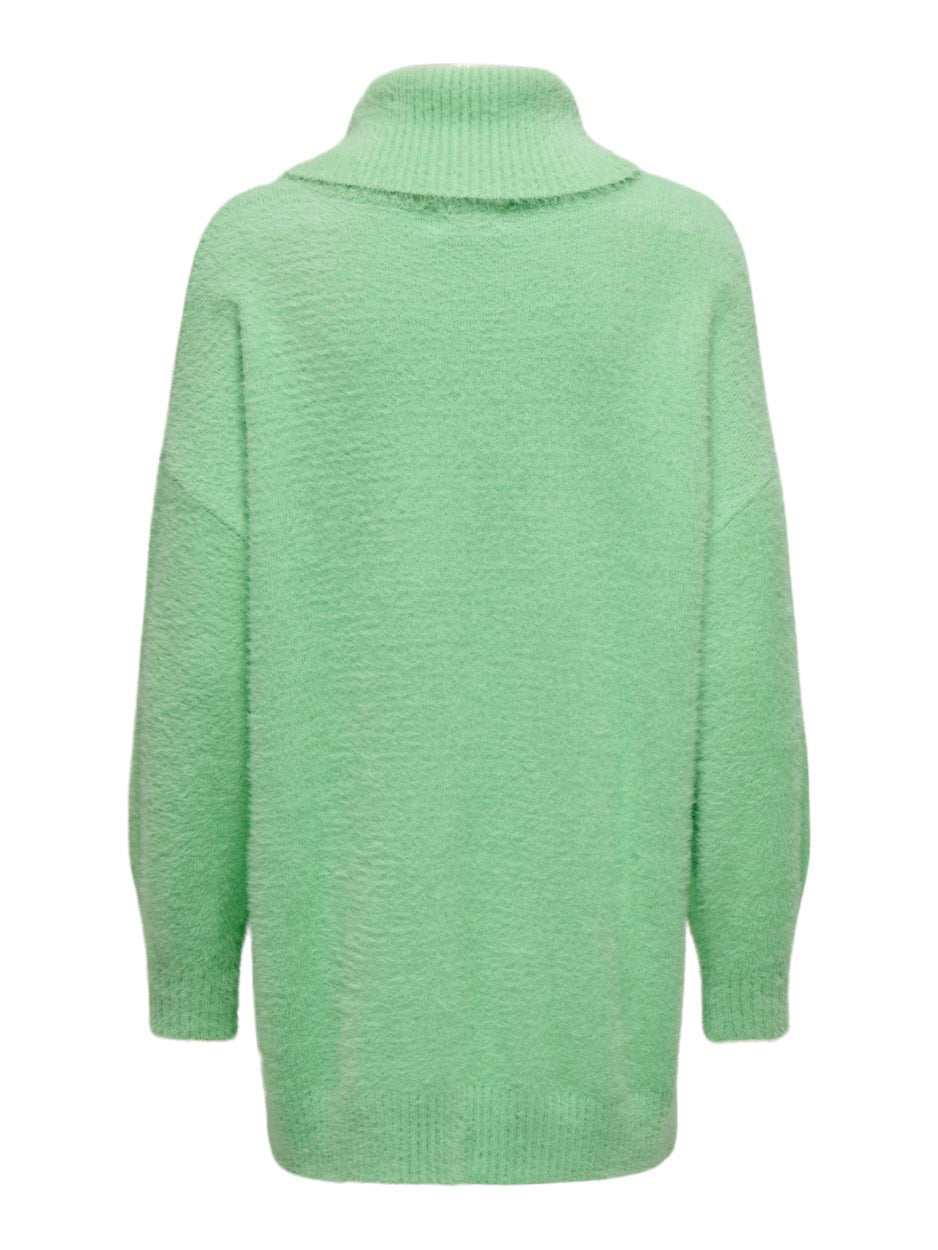 Onlpiumo Ls Loose Rollneck Cc Knt - Mint