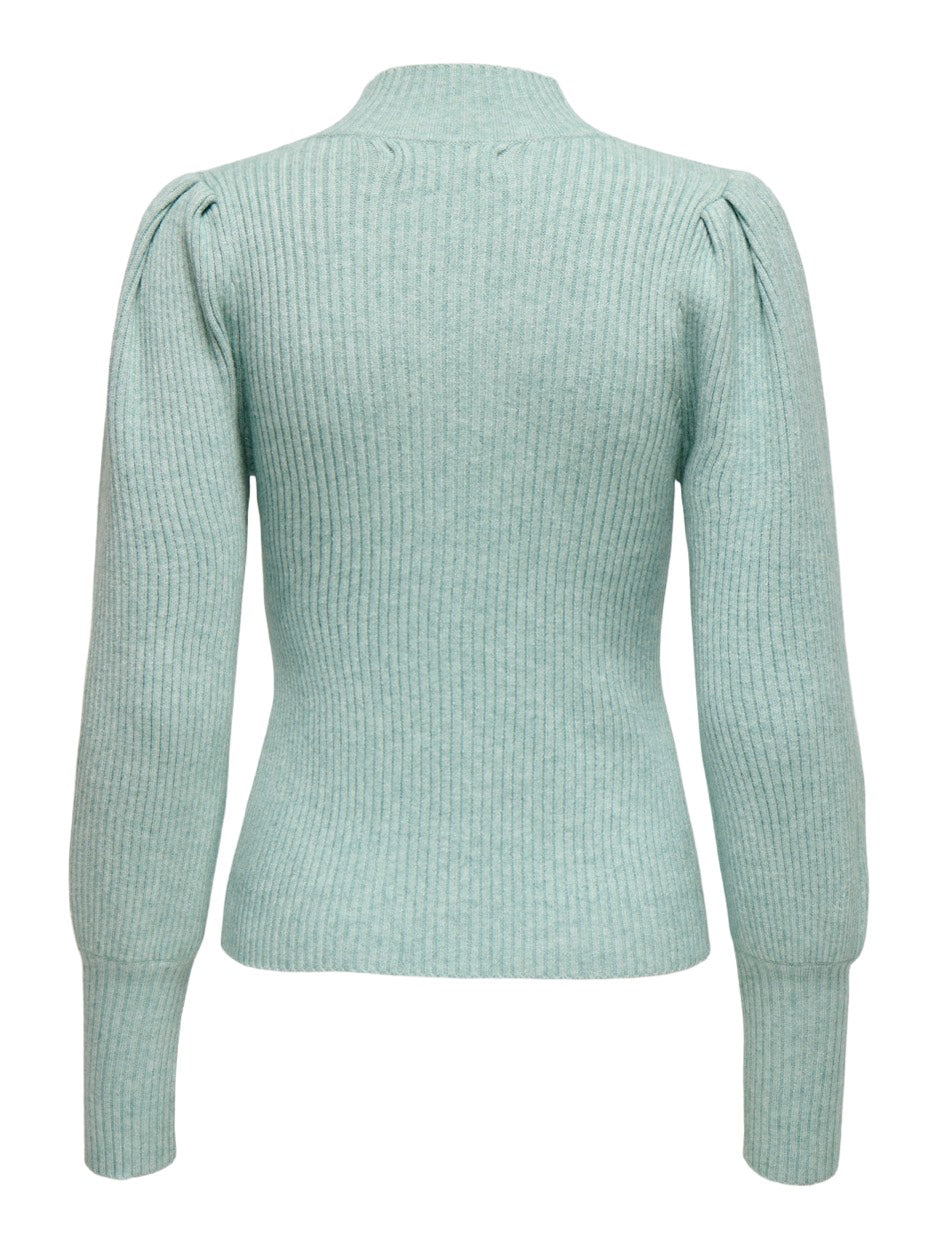 Onlkatia L/s Highneck Pullover Knt - Mint