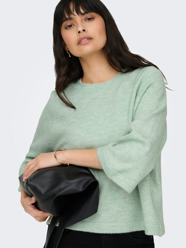 Onlsimoni 3/4 Pullover Knt Noos - Mint