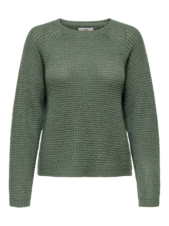 Jdyellen L/s Oneck Raglan Pullover - Oud Groen