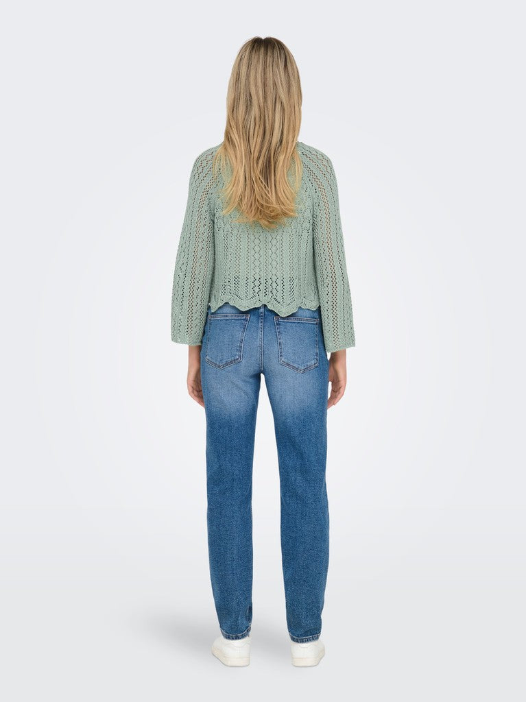 Onlnola Life  3/4 Pullover Knt Noos - Esmerald