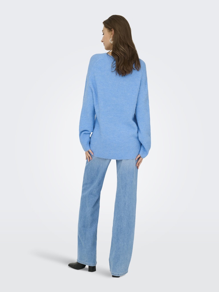 Jdymarina L/s V-neck Pullover Knt - Lichtblauw