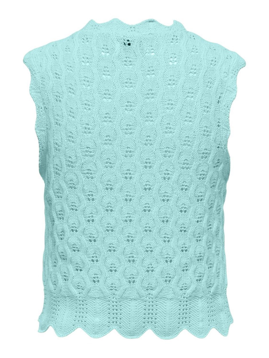 Onlluna Life Sl O-neck Tank Nca Knt - Lichtblauw