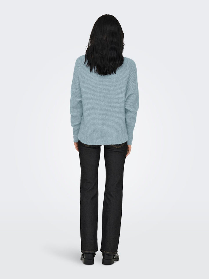 Onldaniella L/s Pullover Knt Noos - Aqua