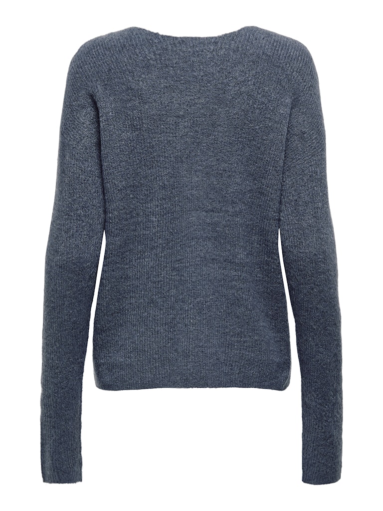 Onlcamilla V-neck L/s Pullover Knt Noos - Rafblauw