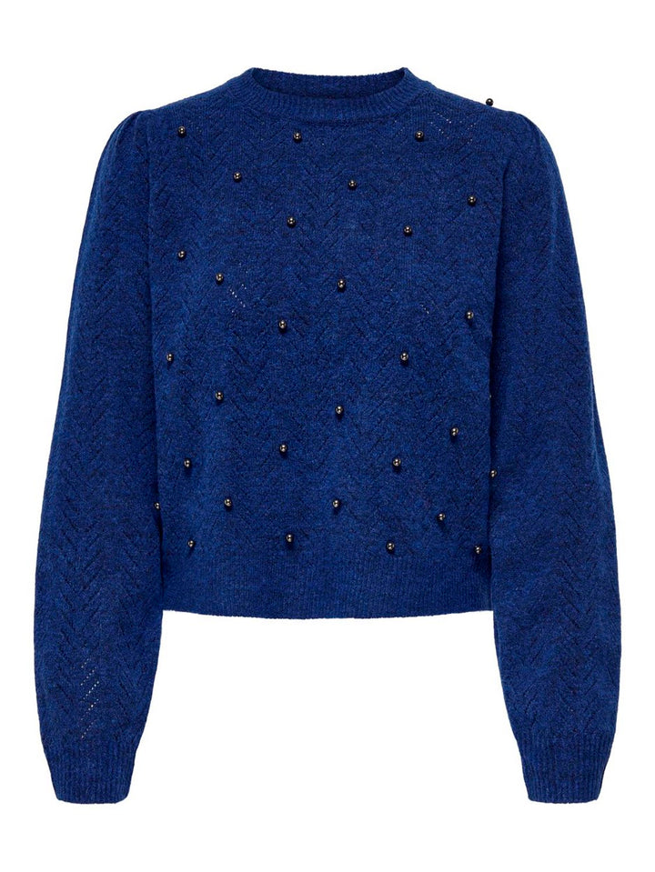 Jdyhadlee L/s Pearl Pullover Knt - Rafblauw