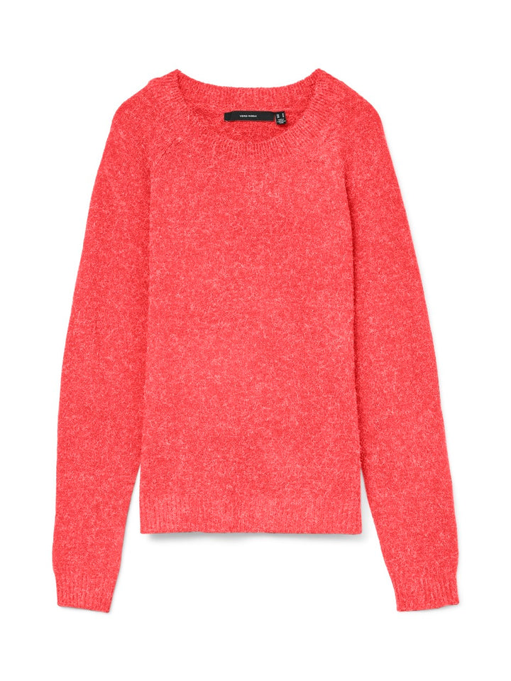 Vmdoffy Ls O-neck Blouse Ga Noos - Rood Melee