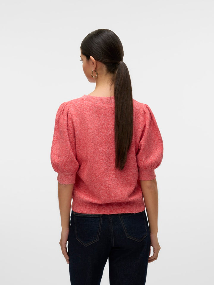 Vmdoffy 2/4 O-neck Pullover Ga Noos - Rood Melee