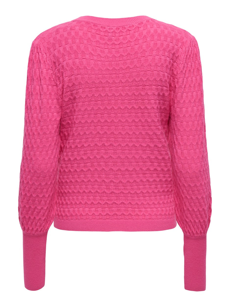 Onlfaye Life Ls O-neck Cs Knt - Roze