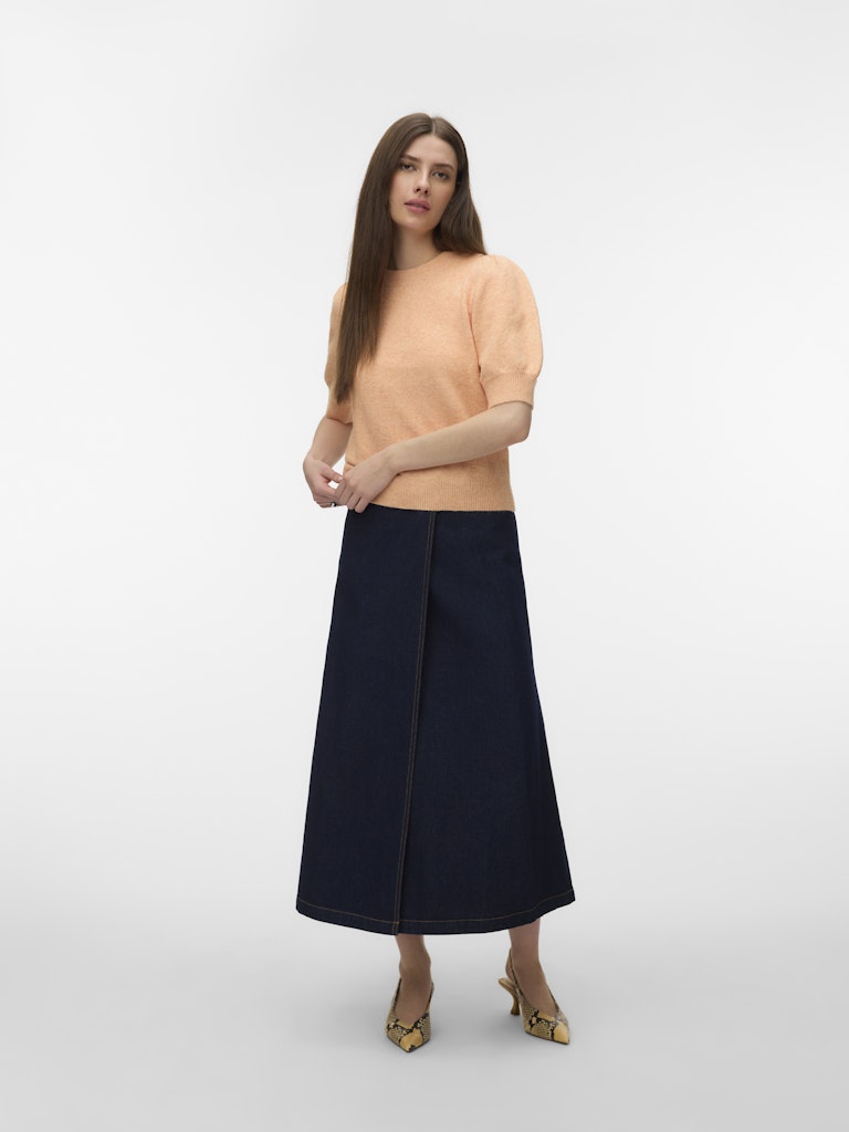 Vmdoffy 2/4 O-neck Pullover Ga Noos - Zalm/peach