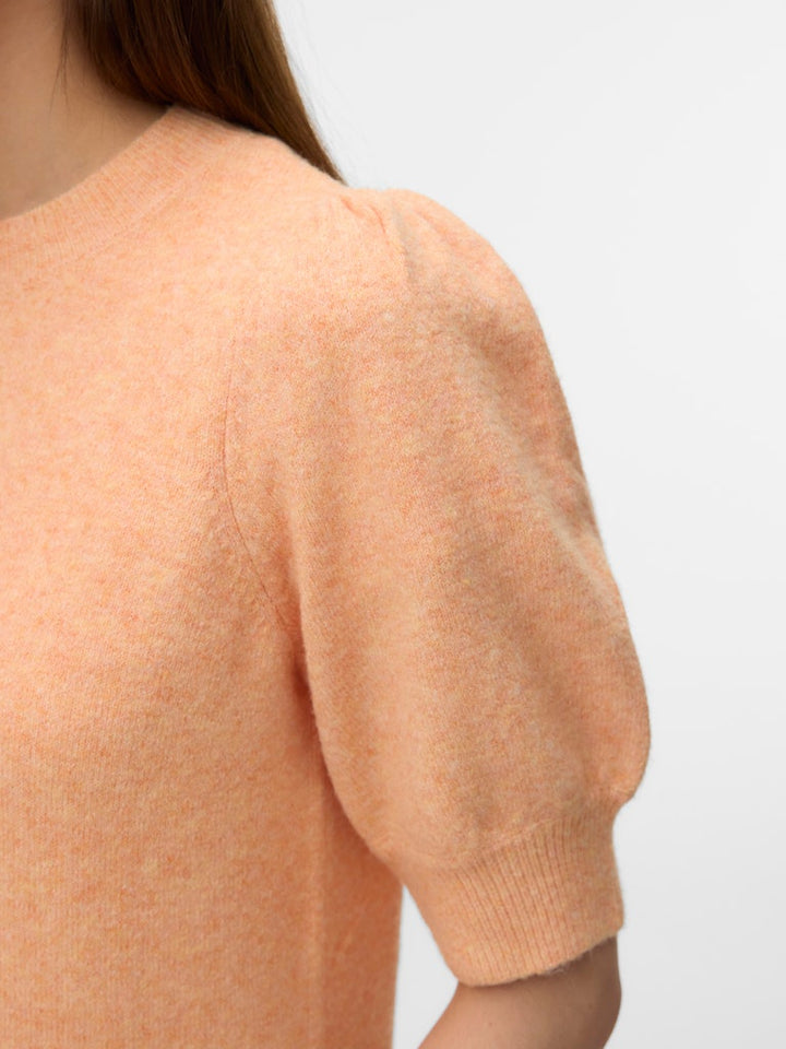 Vmdoffy 2/4 O-neck Pullover Ga Noos - Zalm/peach