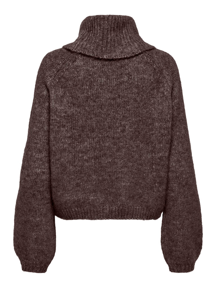 Onlgila Life Ls Rollneck Bf Knt - Bruin
