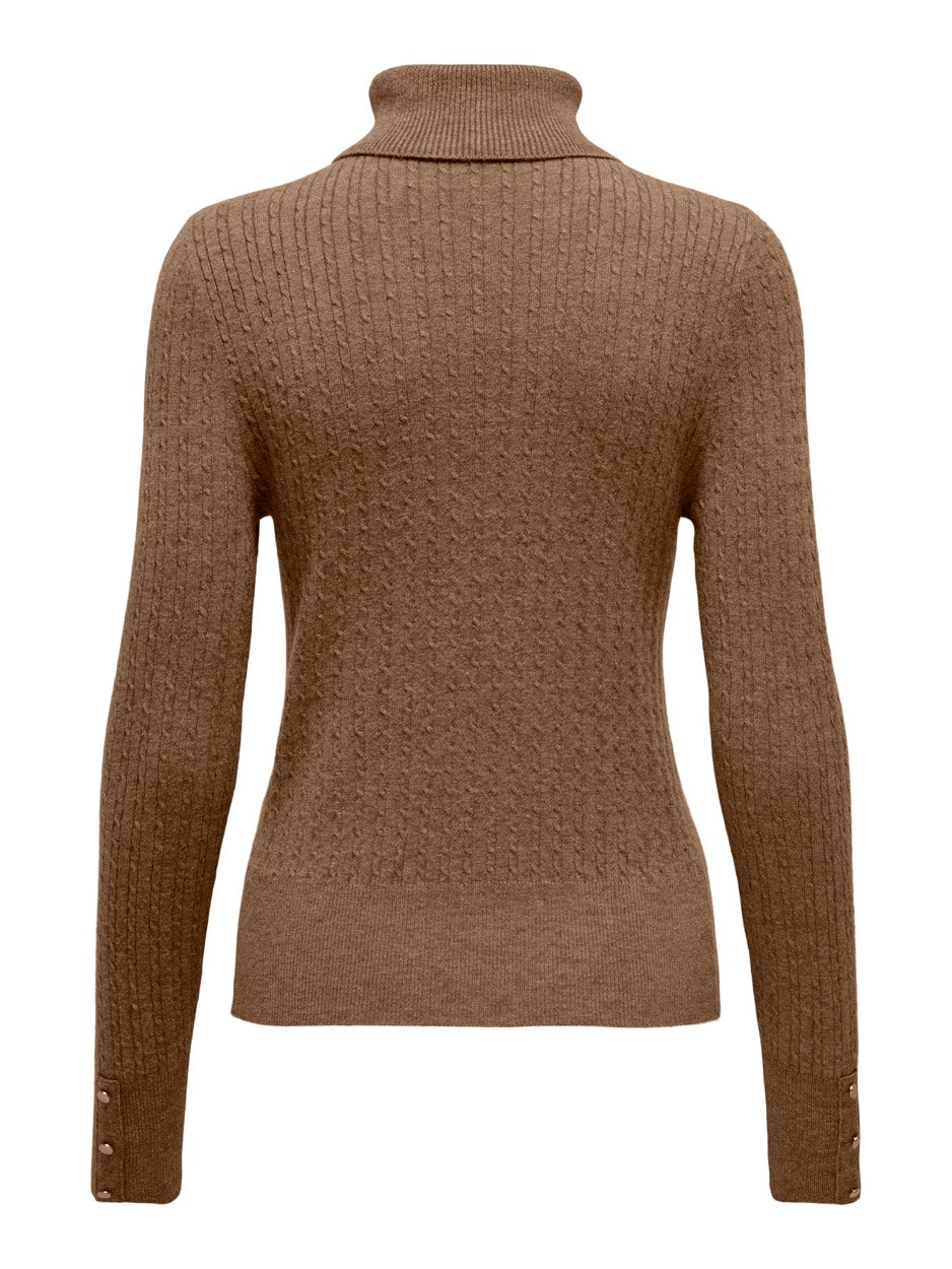 Onllea Ls Roll Neck Knt - Taupe