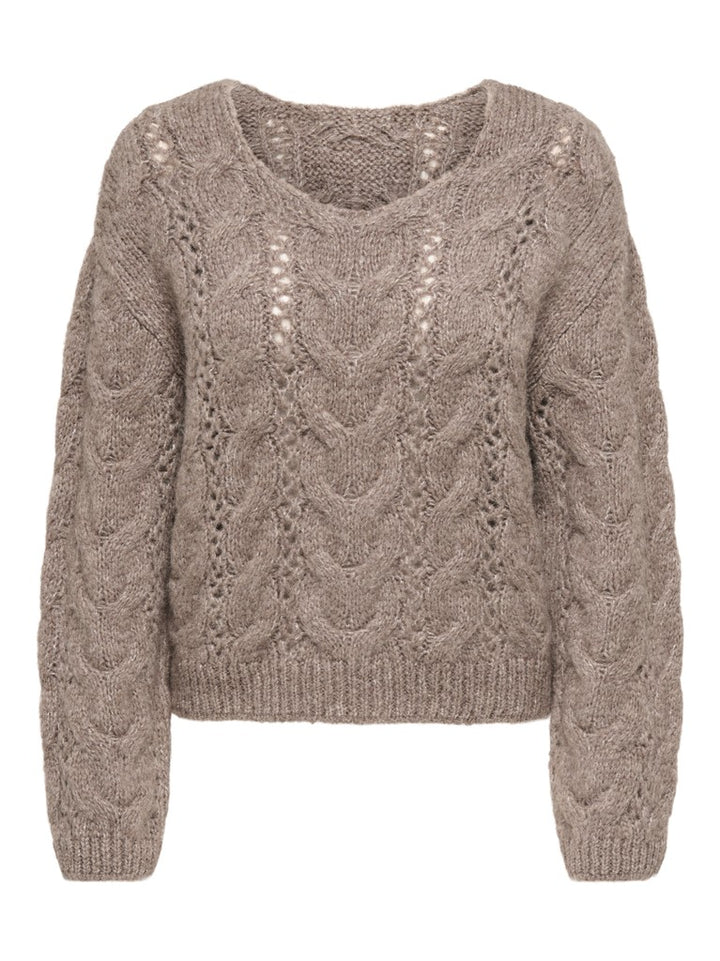 Jdydinea Kia L/s Structure Pullover Knt - Taupe