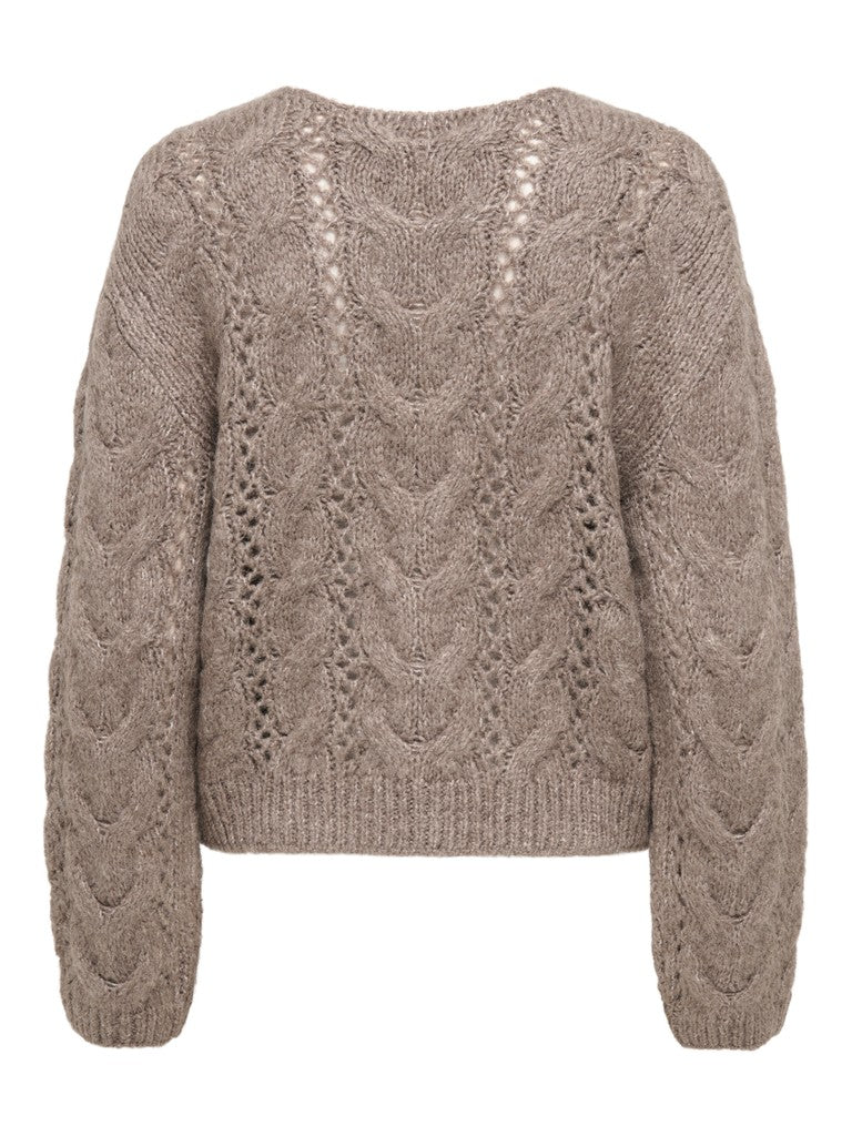 Jdydinea Kia L/s Structure Pullover Knt - Taupe