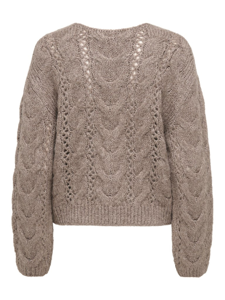 Jdydinea Kia L/s Structure Pullover Knt - Taupe