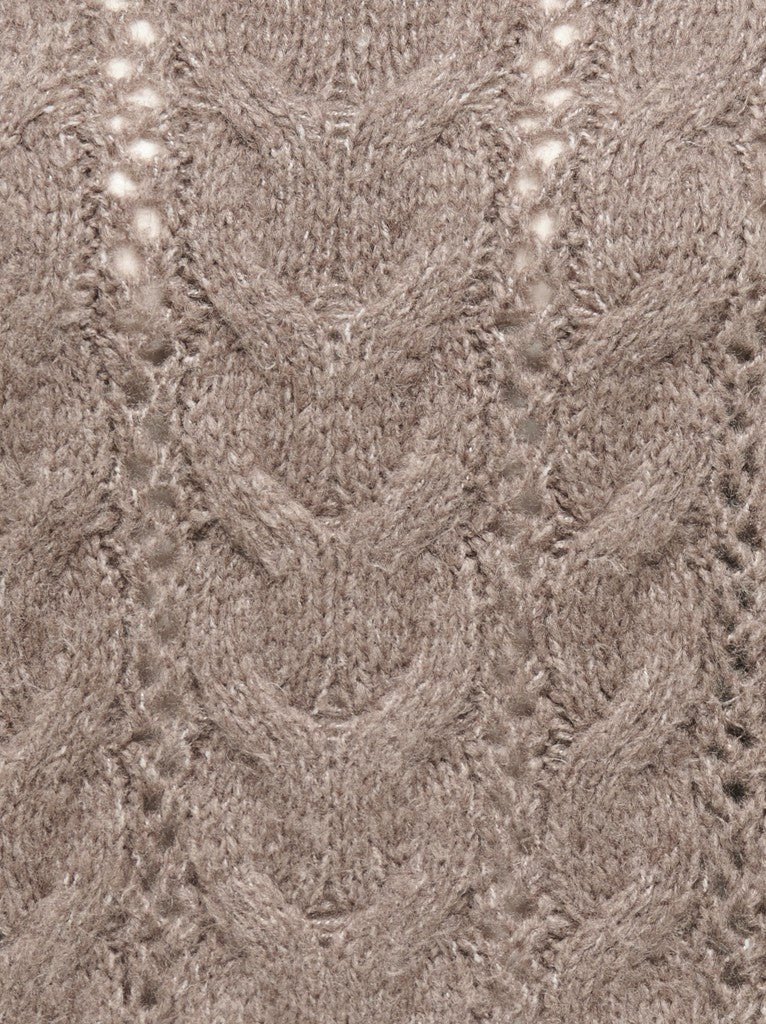 Jdydinea Kia L/s Structure Pullover Knt - Taupe