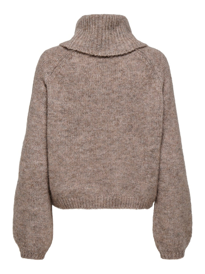Onlgila Life Ls Rollneck Bf Knt - Bruin Melee