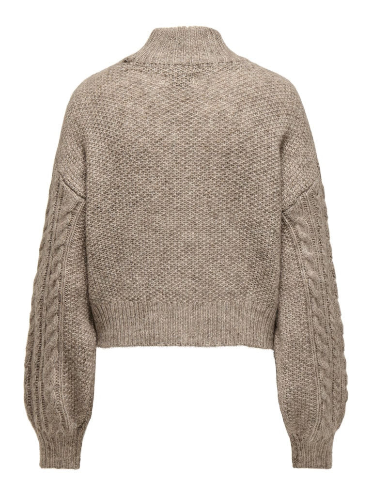 Onlida Life Ls High Neck Knt - Bruin Melee