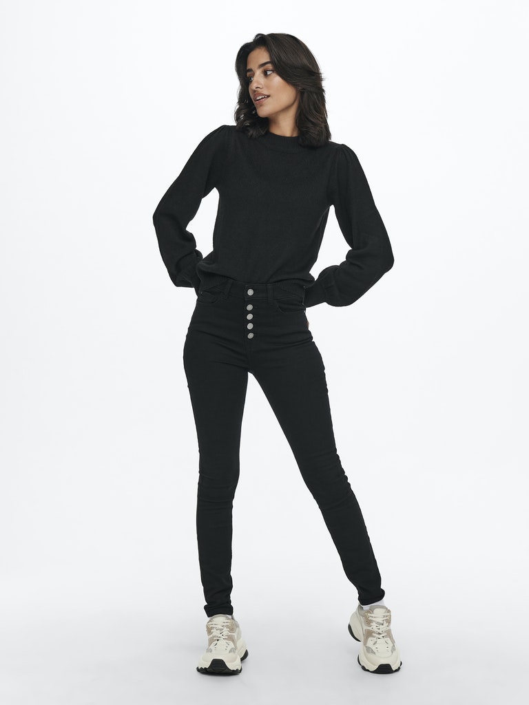 Jdyrue Life L/s Pullover Knt Noos - Zwart