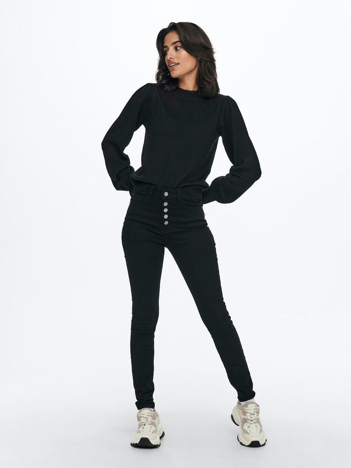 Jdyrue Life L/s Pullover Knt Noos - Zwart